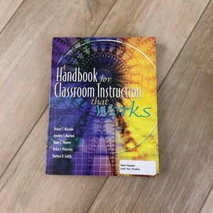 Handbook for Classroom Instruction that Works